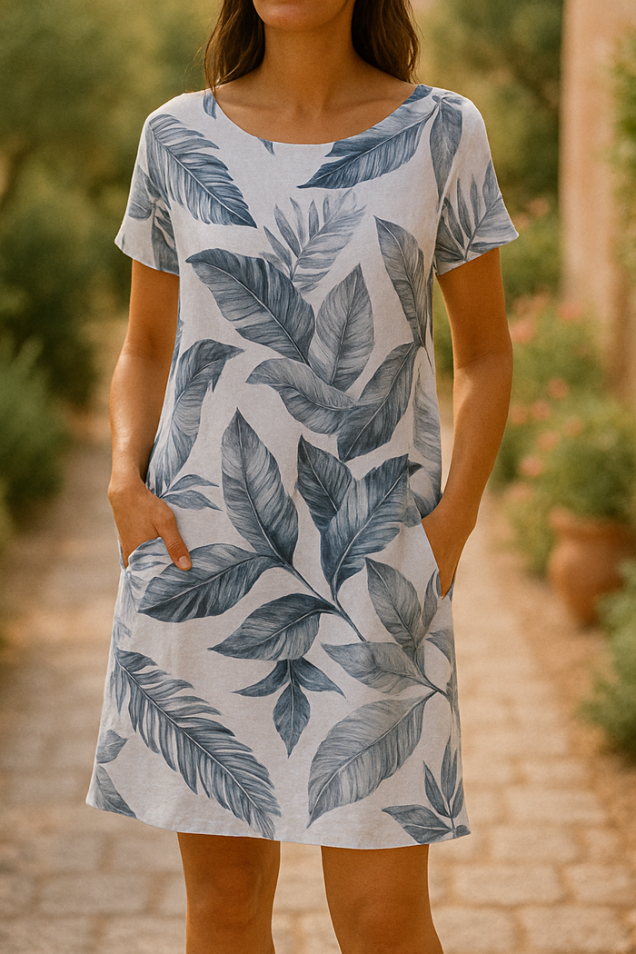 Makayla Effortless Relaxed Summer Midi Dress Statement Occasion Edit