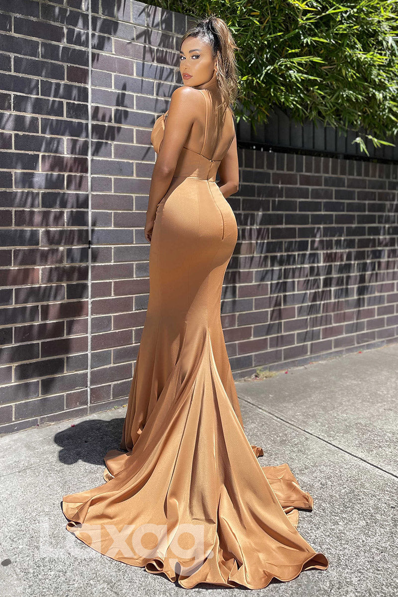 16776 - Spaghetti Beaded Sweetheart Mermaid Party Prom Dress