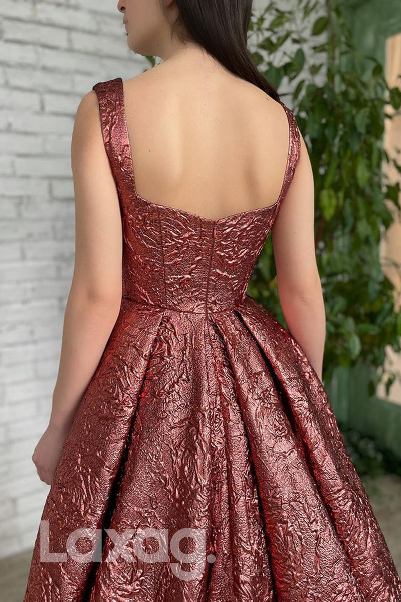 Double Straps Sweetheart High Split Long Prom Dress with Pockets