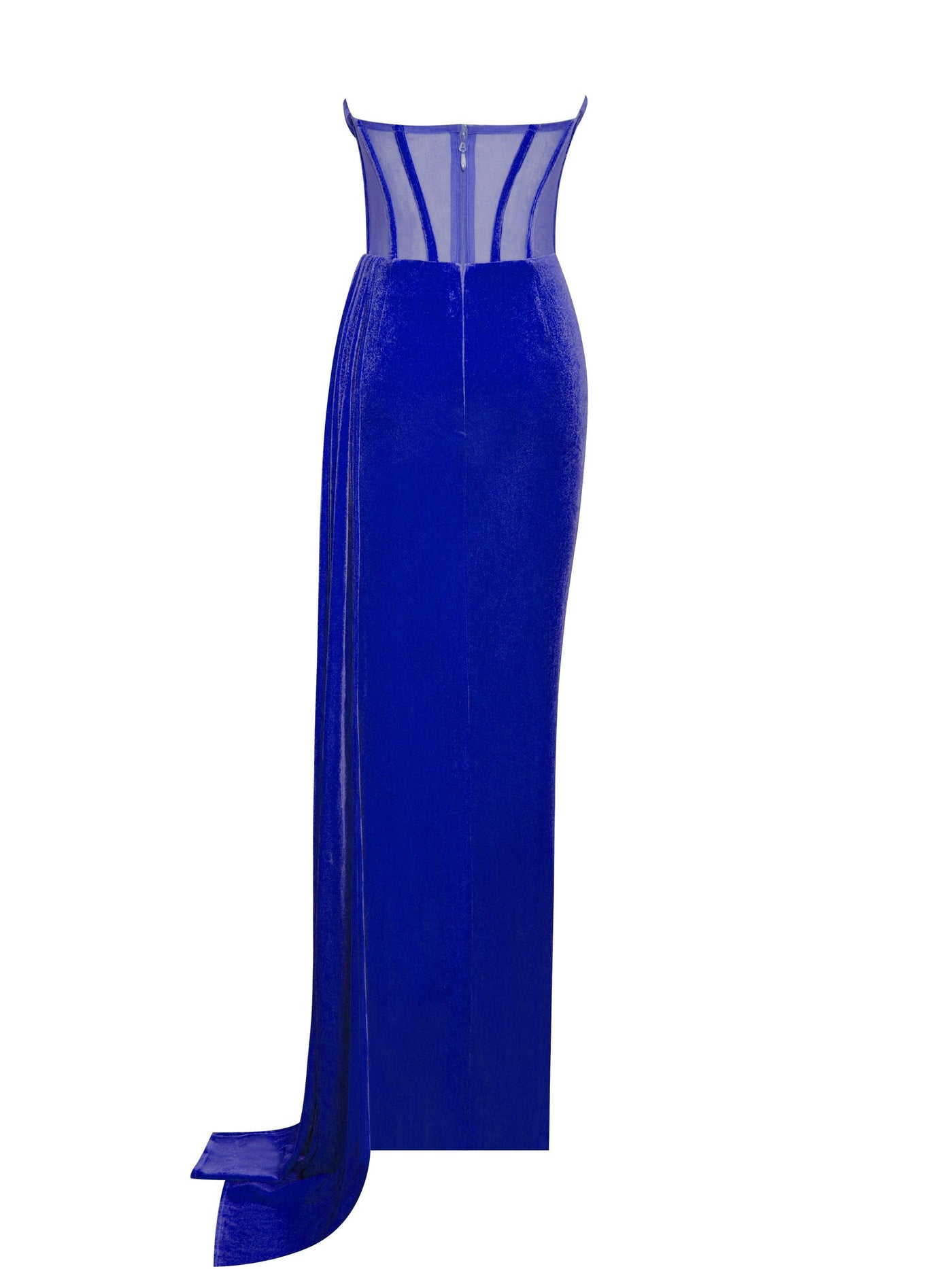 Leilani Corset Split Maxi Dress In Royal Blue 7