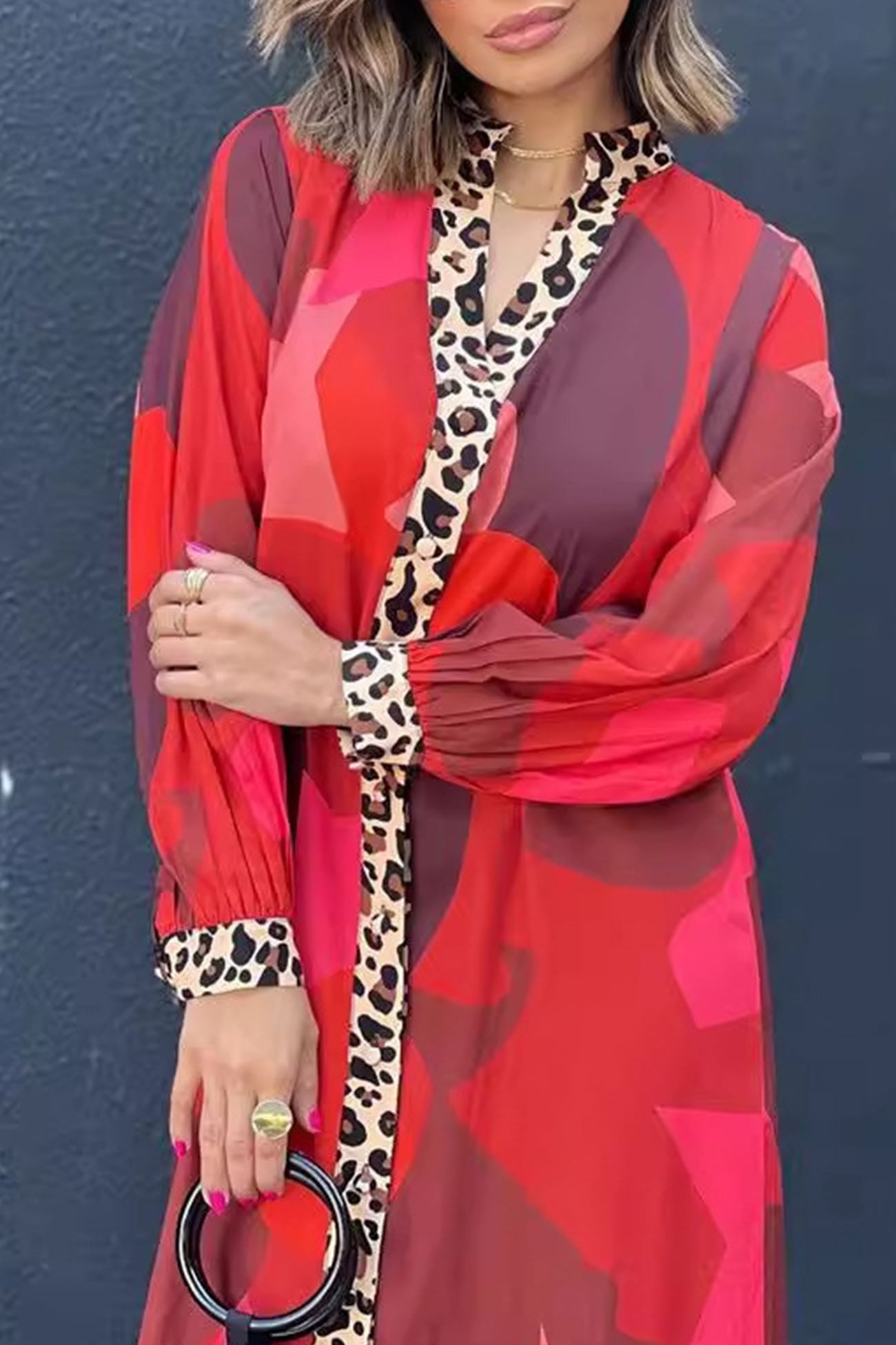 Eliana Long Dress With Dress with Relaxed Fit and Boutique Fashion Look