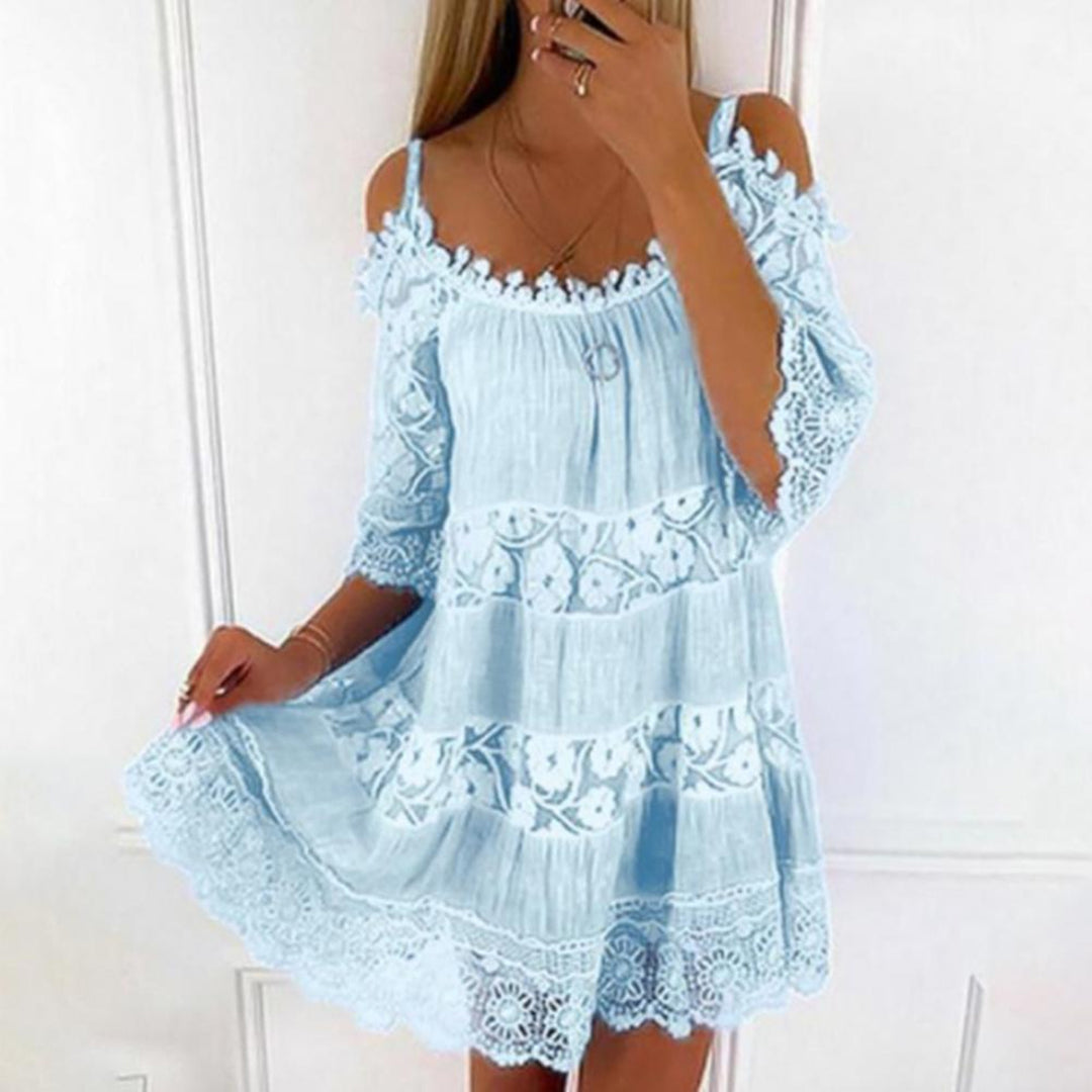 Melisenda Dress with Cold Sleeves for Women Holiday Party Outfit