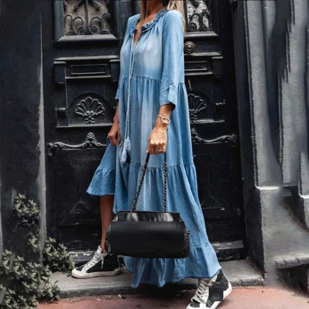 Nitsa Comfortable Maxi Dress for Women Relaxed Modern Fit