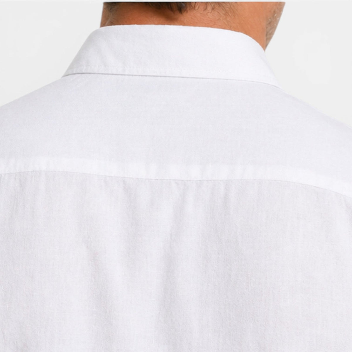 Men's Linen Short Sleeve Shirt Casual Summer Button Up