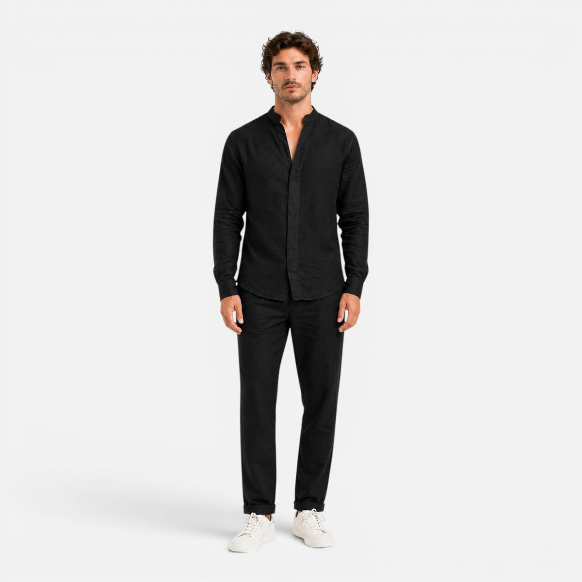 Maison Straver | Men’s Linen Set Relaxed Fit Matching Shirt and Pants
