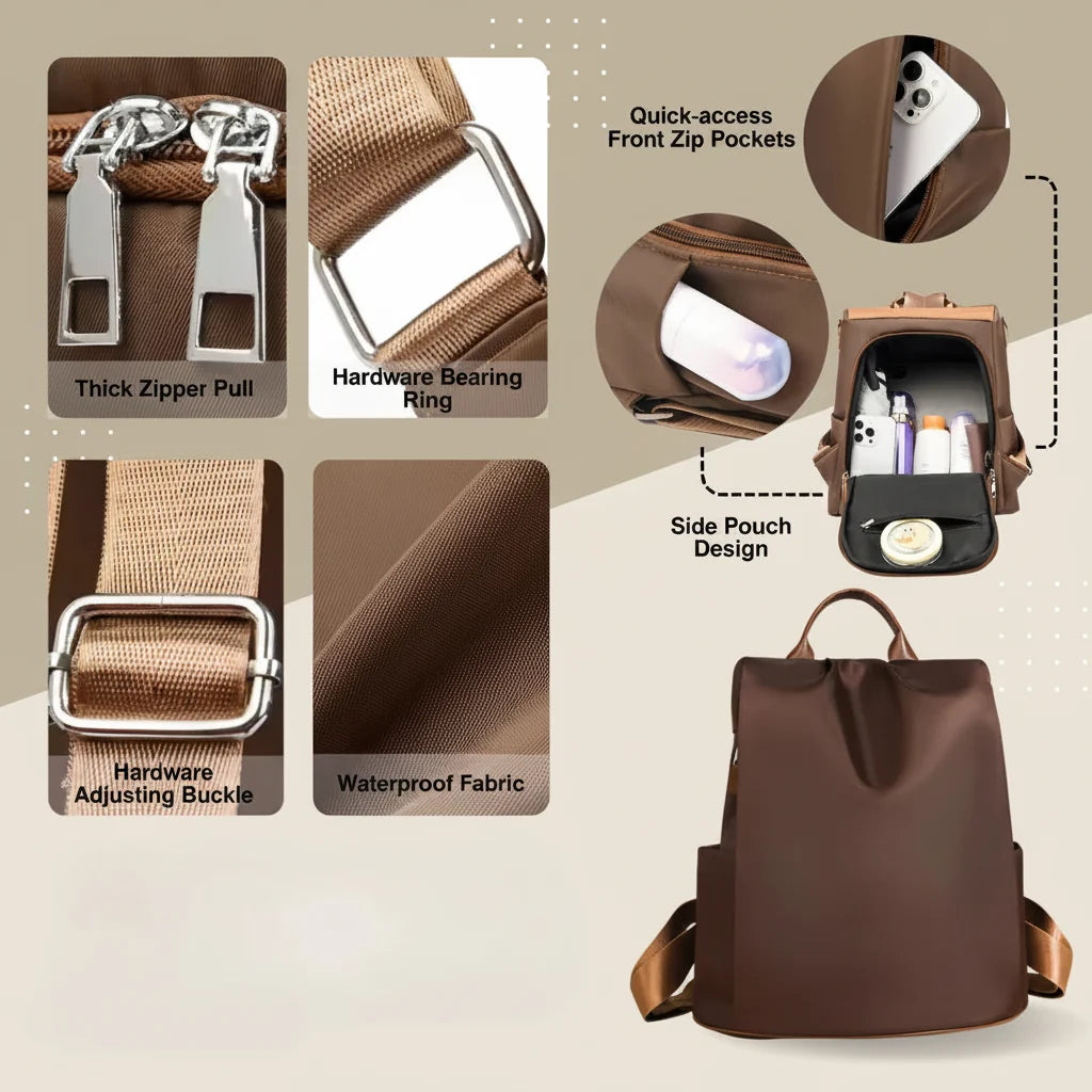 Twist Lock Anti Theft Backpack