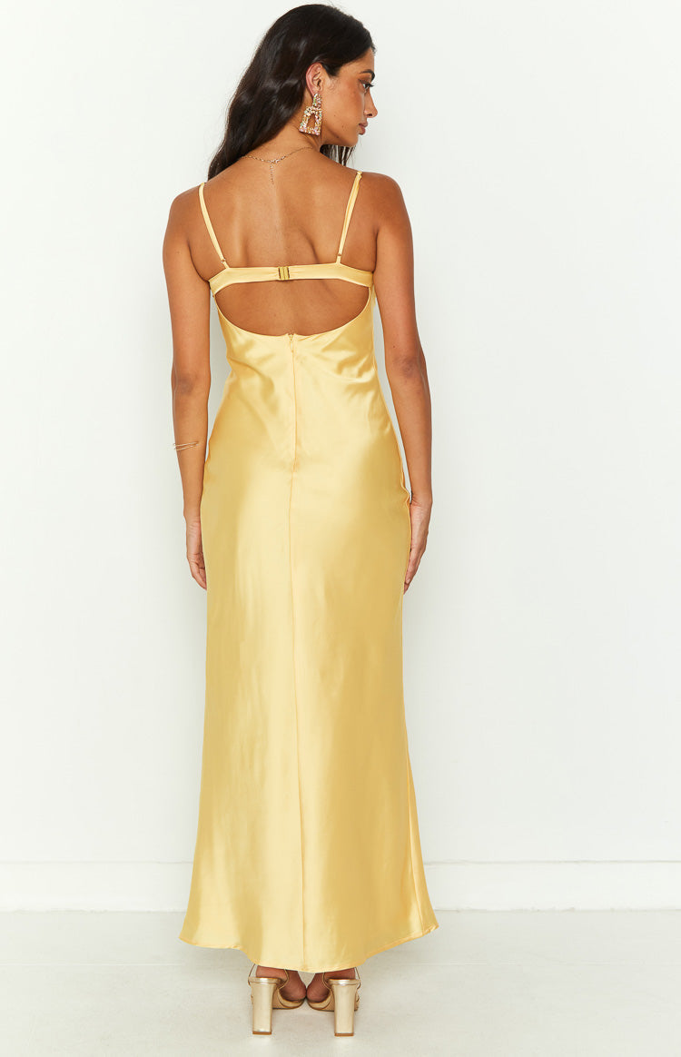 Satin Lace Trim Sweetheart Cami Bias Cut Maxi Dress 5