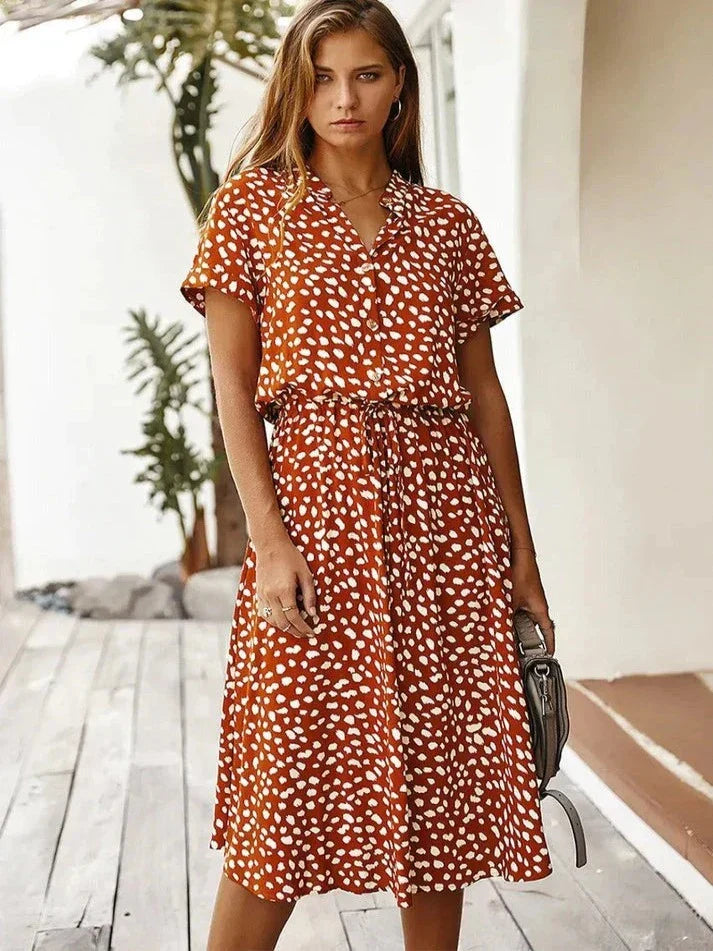 Laura Womens Vintage Dress Elegant Dress with Premium Casual Styling