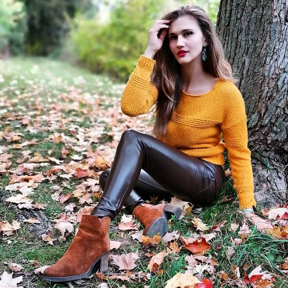 Across The Bar Faux Leather Pants