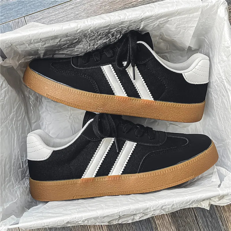 Men's Casual Retro German Laceup Lightweight Comfortable Sports Flat Skateboard