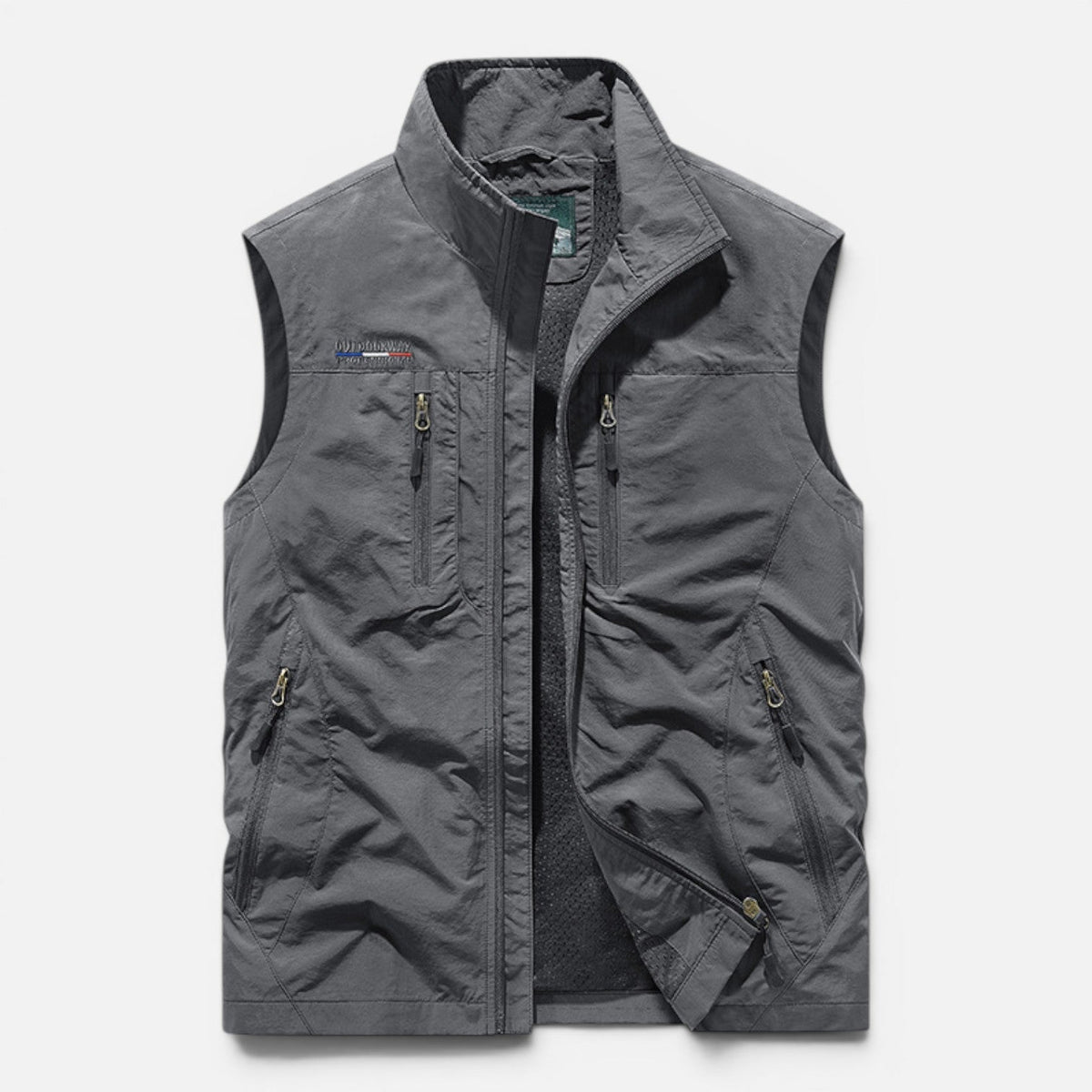 Men's Lightweight Utility Vest Multi Pocket Outdoor Gilet