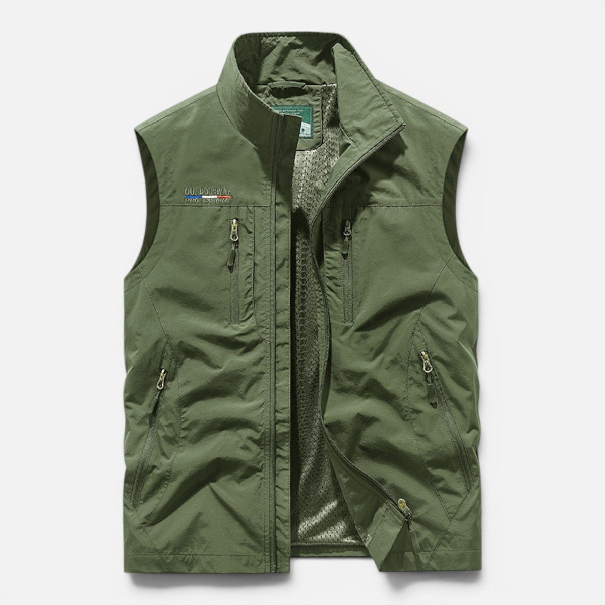 Men's Lightweight Utility Vest Multi Pocket Outdoor Gilet