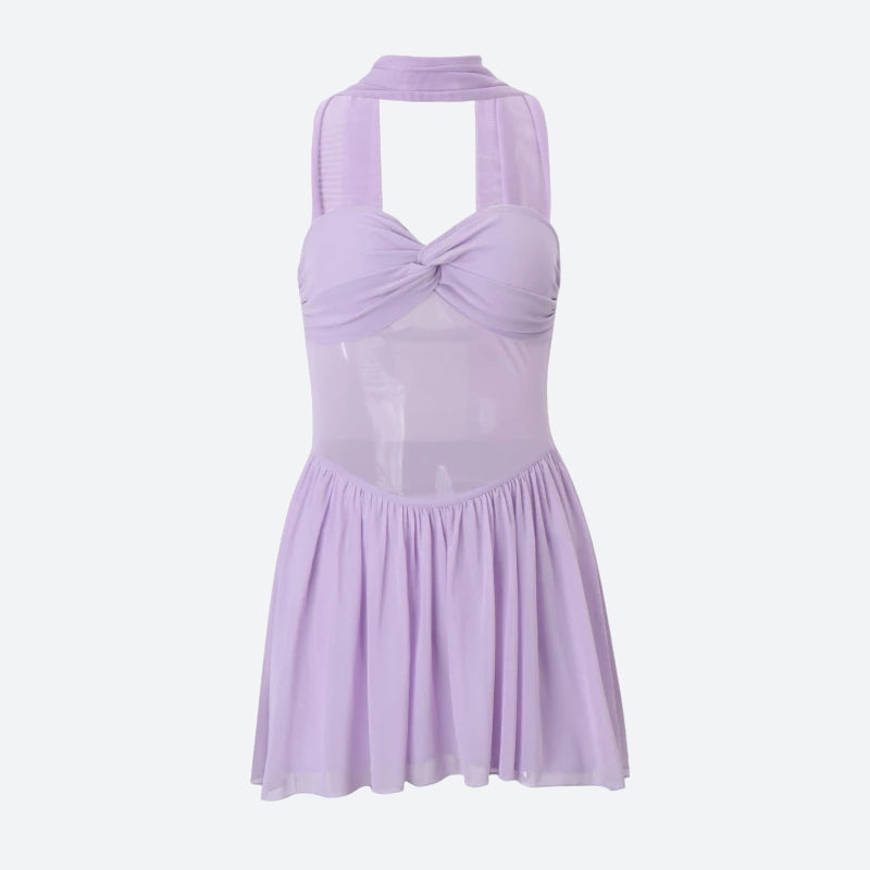 Mesh Strapless Mini Dress - View 5