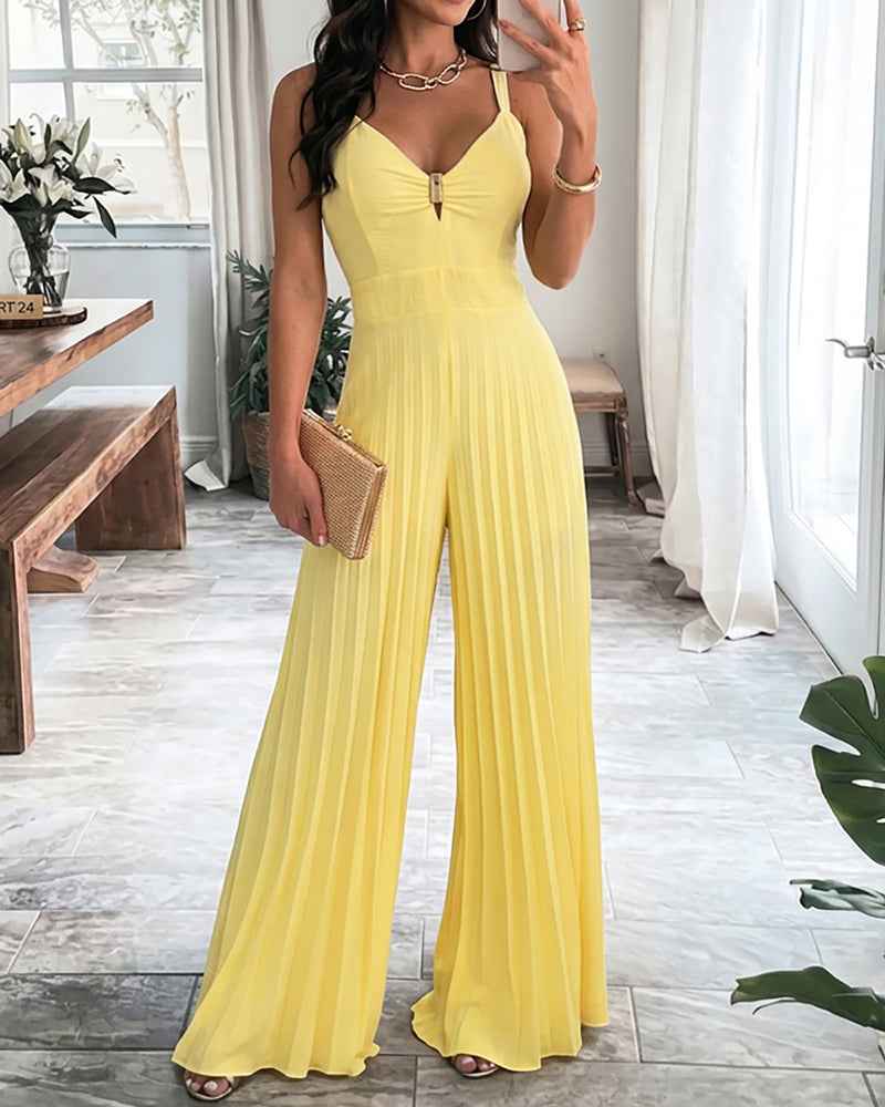 Elegant Airy Wide Leg Jumpsuit for Women | Lightweight & Versatile