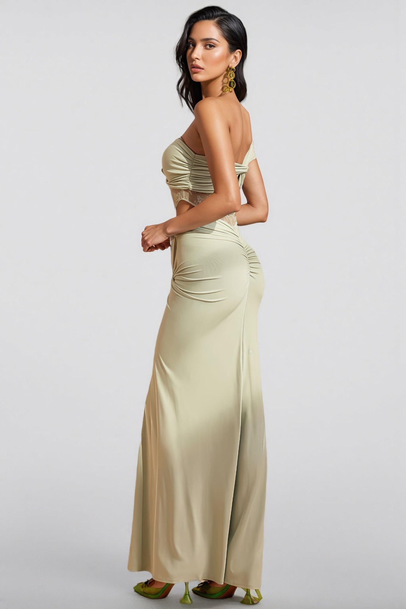 Wexmir Lace Twisted Maxi Dress - View 6