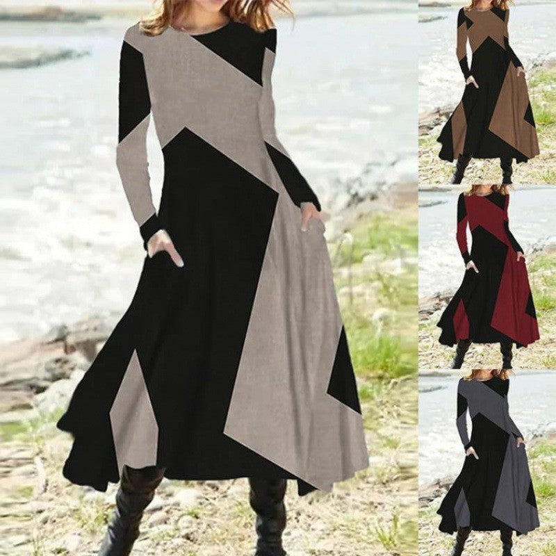 Aesthetic Aixa Women's Long Sleeved Midi Dress Premium Wardrobe Essential