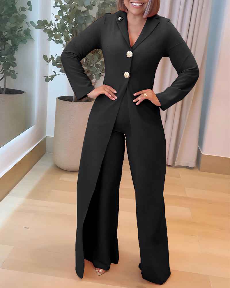 Stylish Wide-Leg Jumpsuit for Women | Comfortable & Versatile Fit