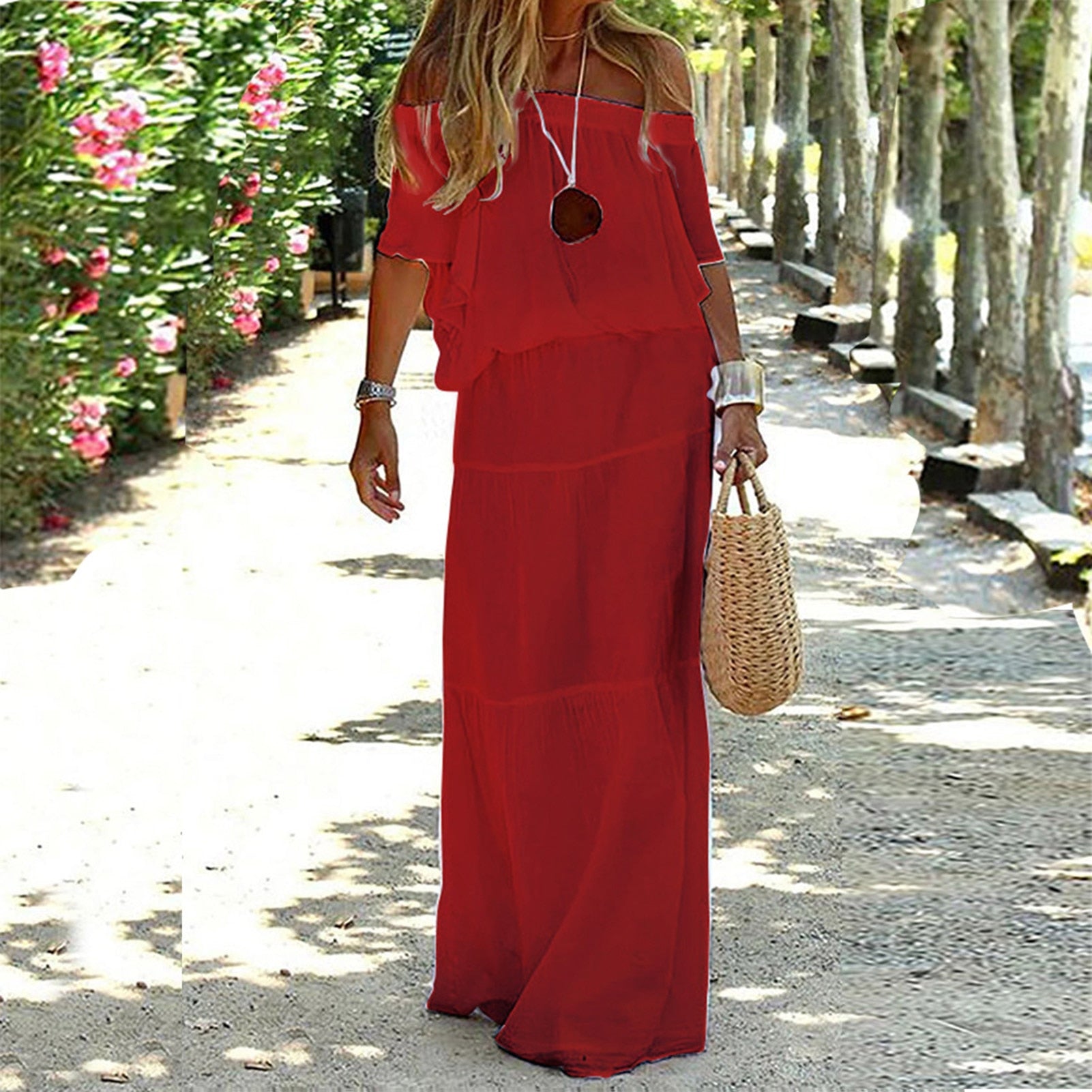 Lidia Off The Shoulder Premium Dress with Premium Casual Styling