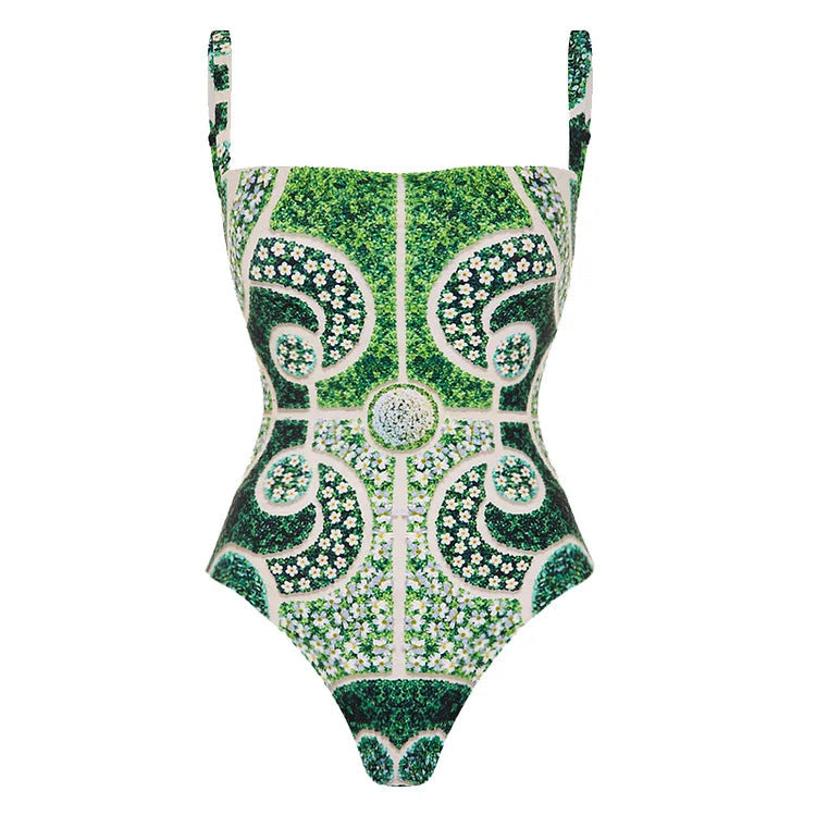 Seafoam Swimsuit Set - Green