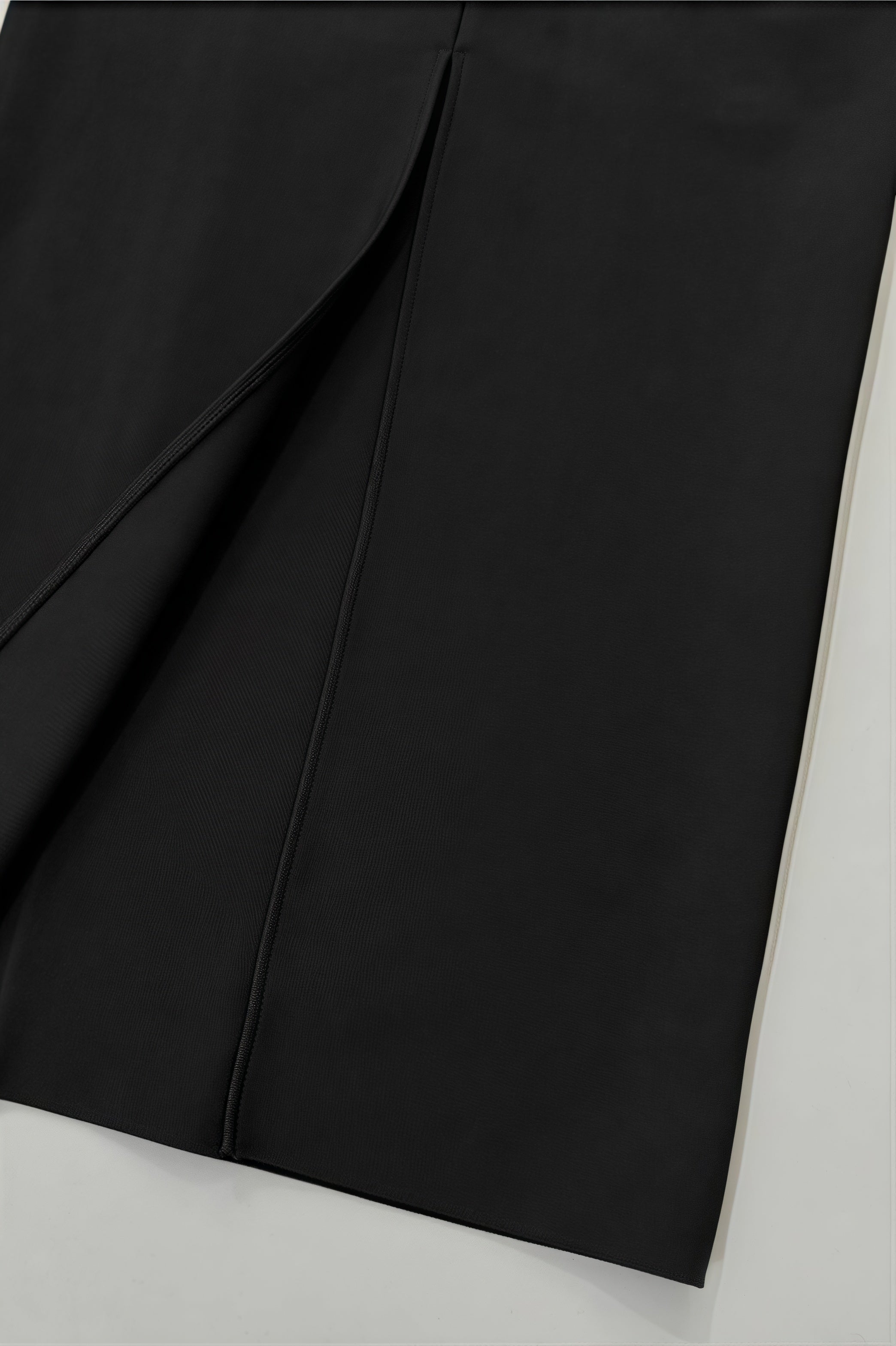 Rhinestone Trim High Neck Long Sleeve Cut Out Column Maxi Gown
