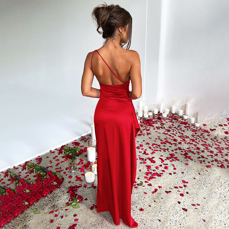 Ariana Premium Satin Maxi Dress Signature Edit