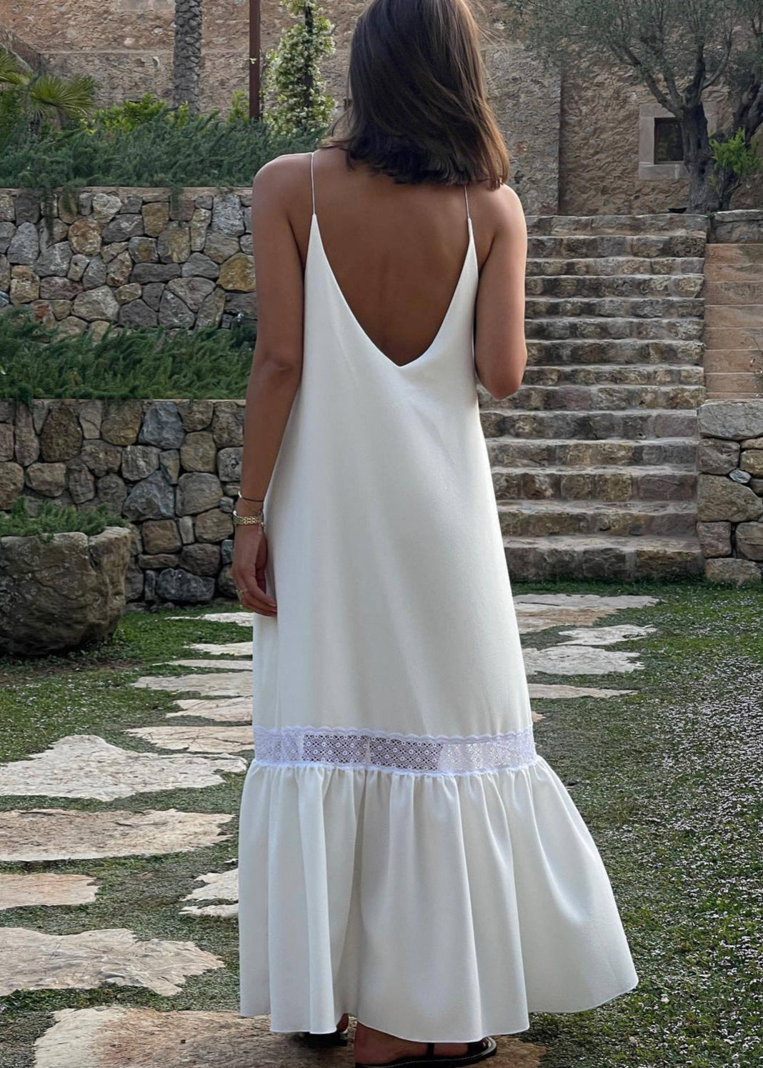 Celeste Lace Trim Maxi Dress - View 2