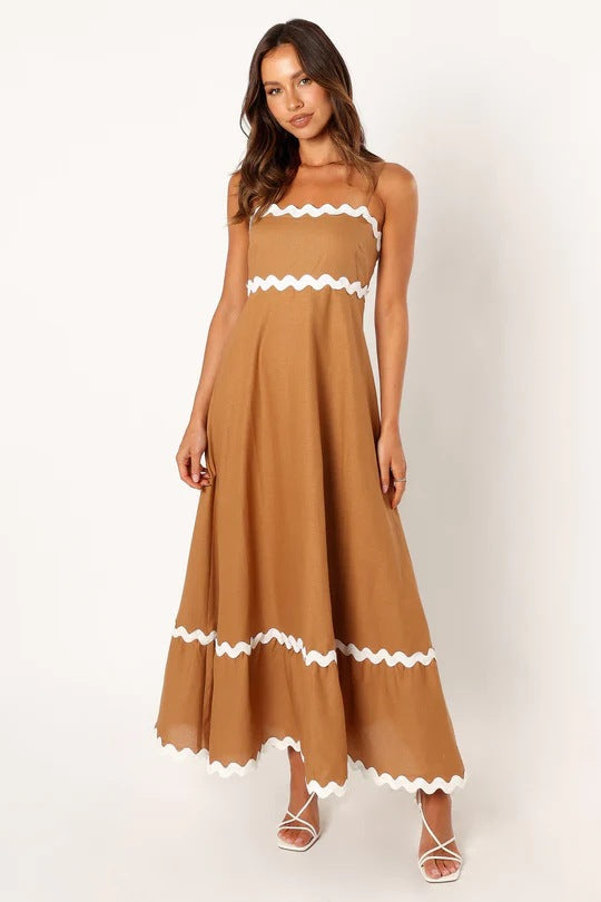 Satin Cowl Neck Sleeveless Slip Maxi Dress