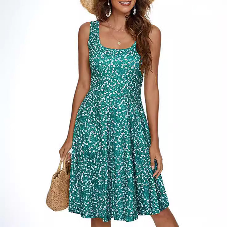 Floral Print A-Line Mini Dress