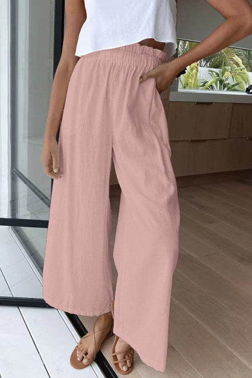 Elasticised Paper Bag Style Pants