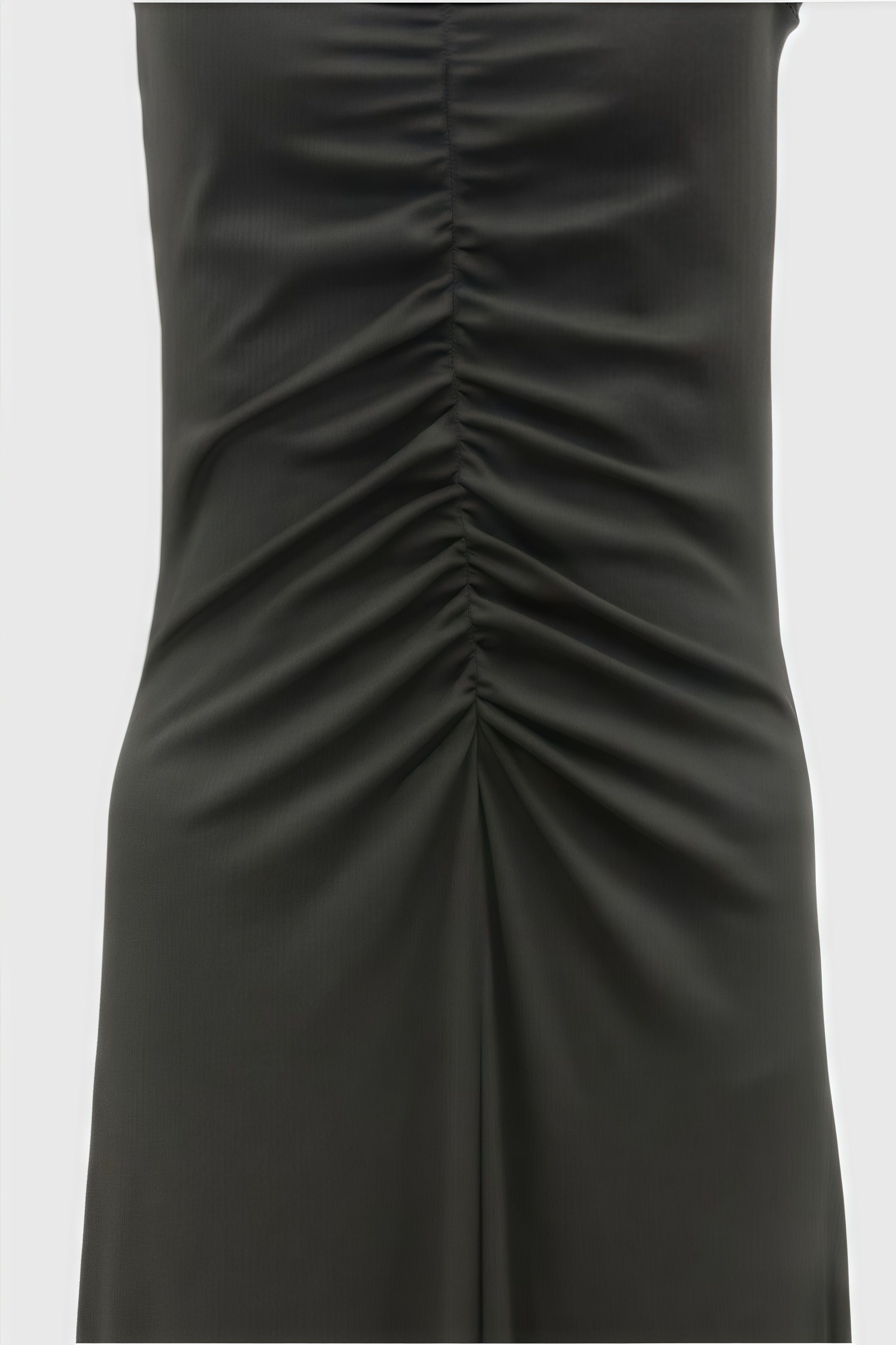 Corake Black Mesh Pleated Maxi Dress - View 5