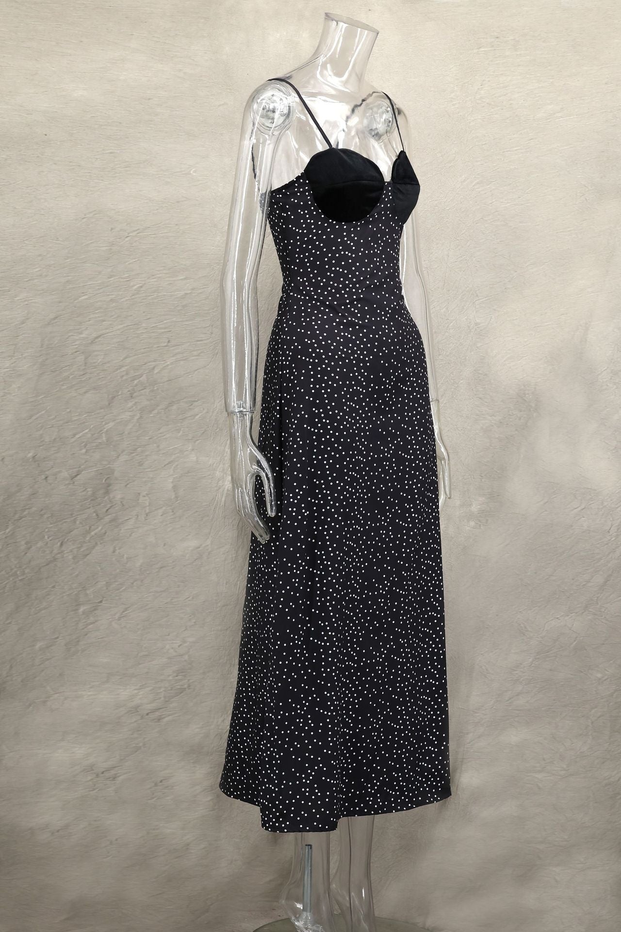 Inkwave Midi Dress - Black