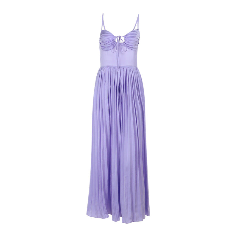 Wisteria Midi Dress - Purple