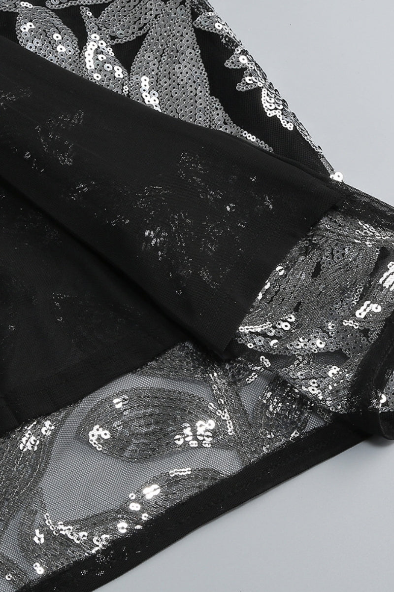 Inarl Embroidered Sequin Strappy Maxi Dress - View 7