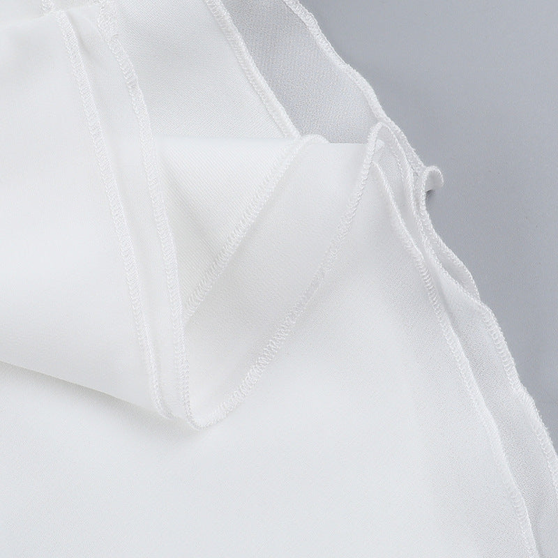 Fring Tube Dress White