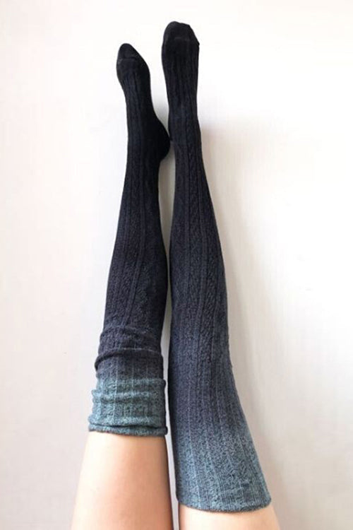 Dip Dyed Over Knee Thigh