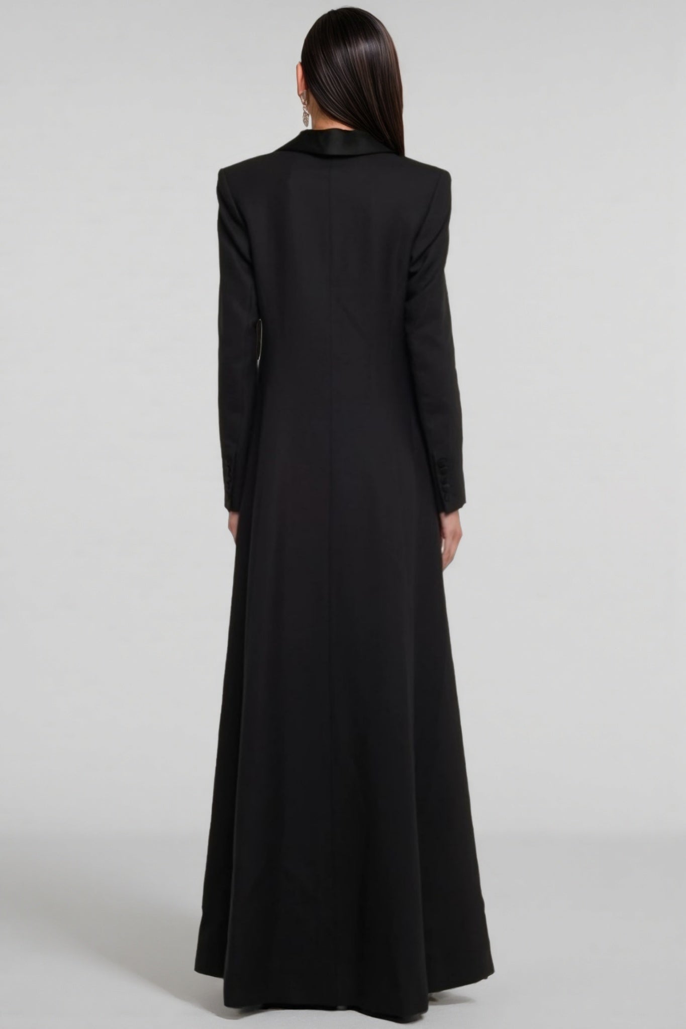 Eira One Button Satin Maxi Dress - View 2