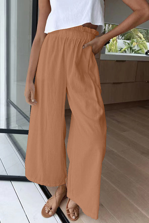 Elasticised Paper Bag Style Pants