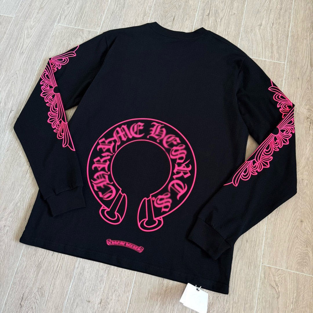 Vintage Botanical Print Long Sleeve Top