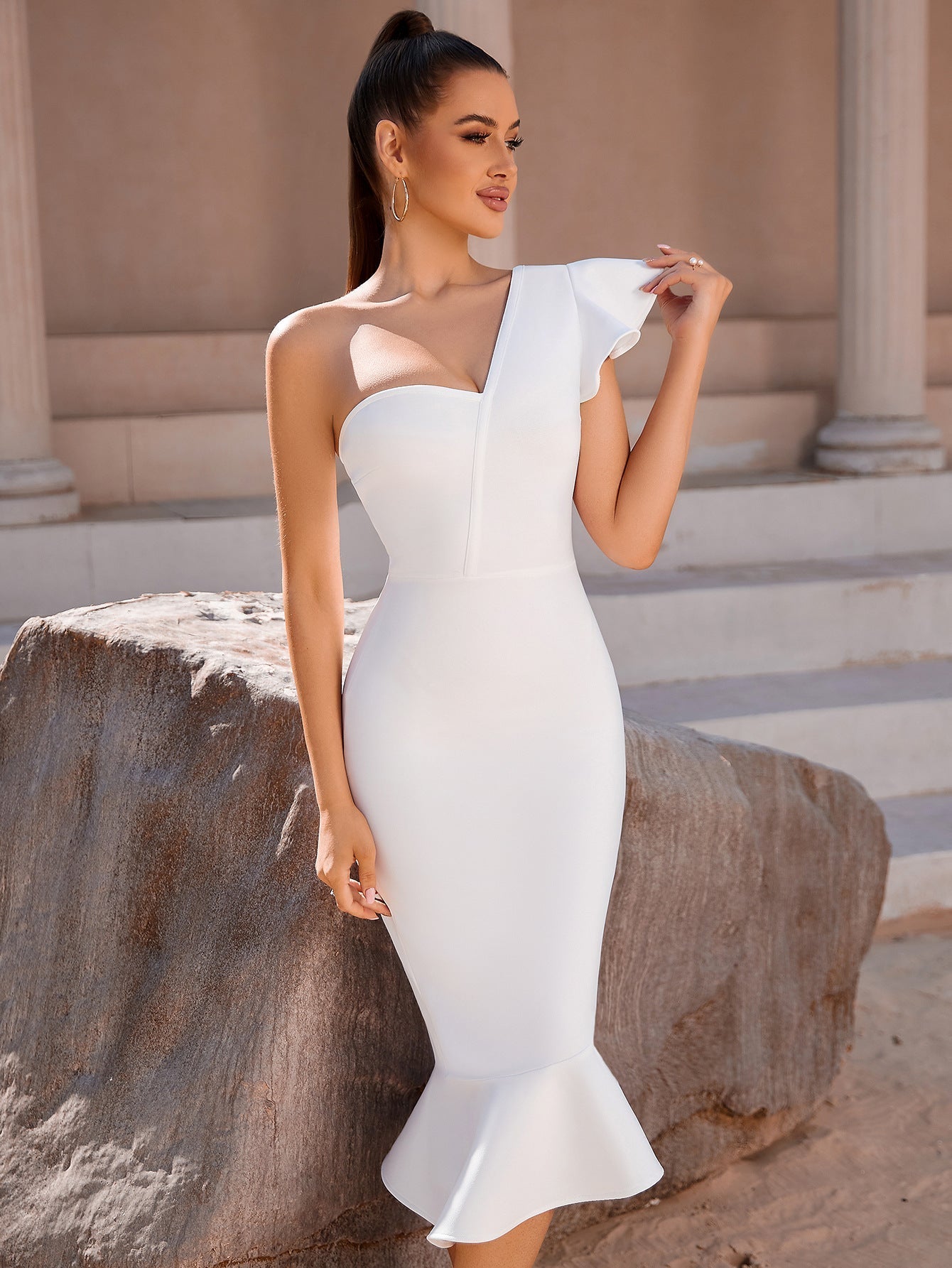 Slim Fit Bandage Evening Dress