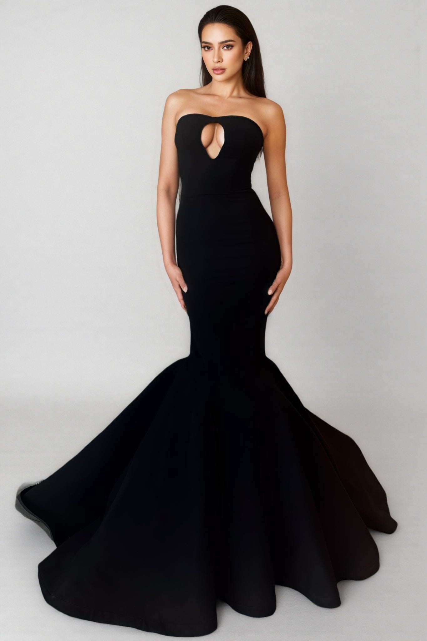 Hagad Bustier Skinny Fishtail Maxi Dress