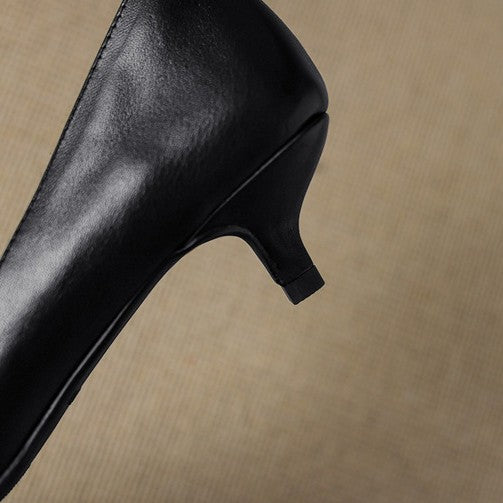 Pointed Toe Kitten Heel Pumps