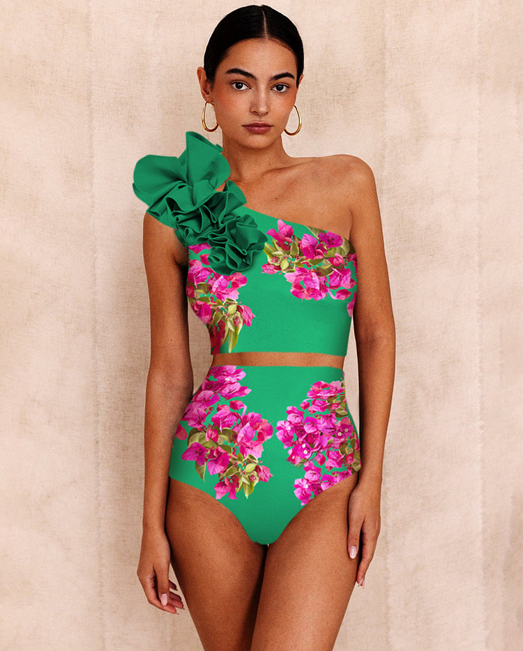Floral Shore Bikini - Green