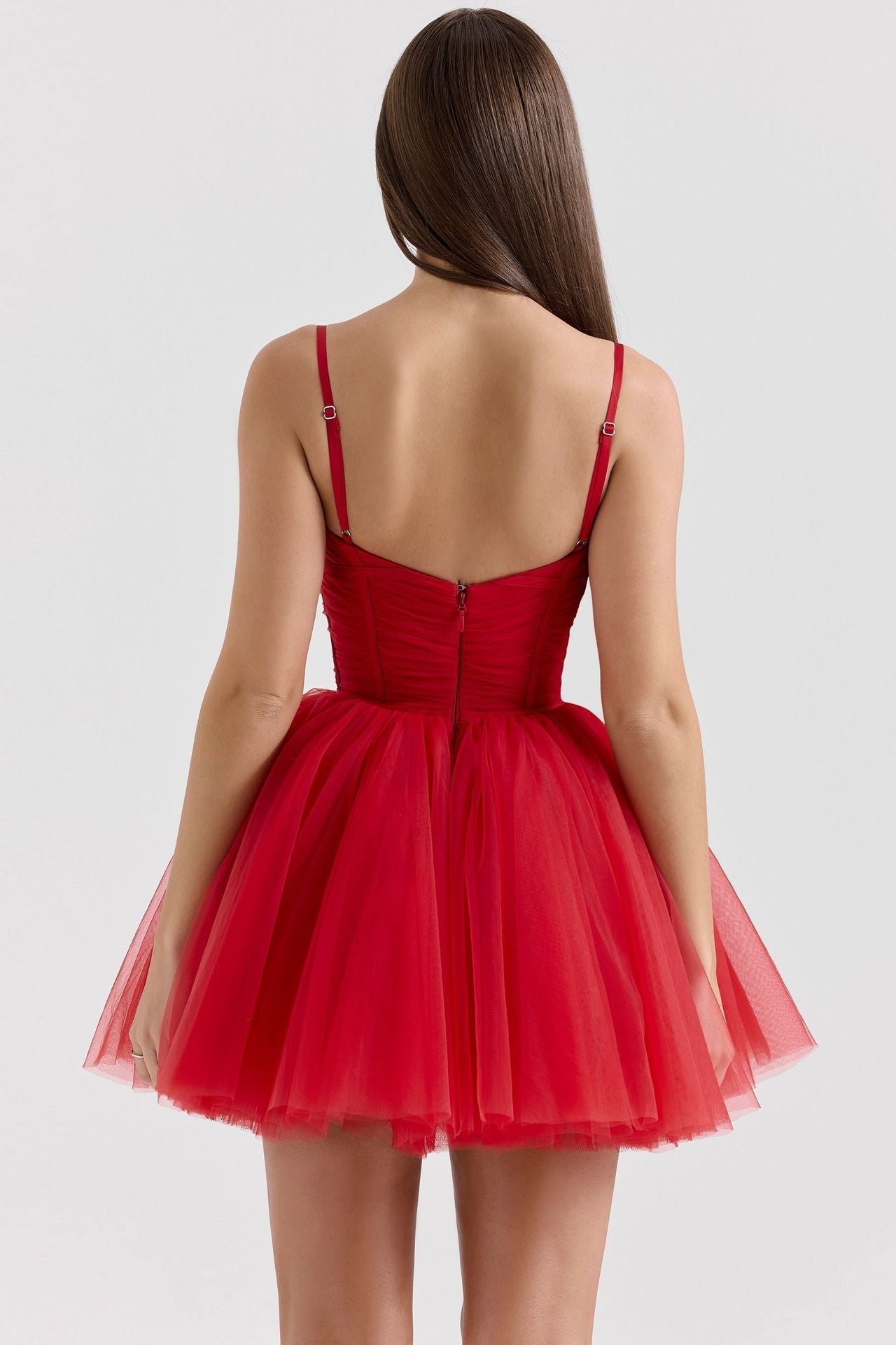 Mesh Off Shoulder Ruffled High Low Midi Dress