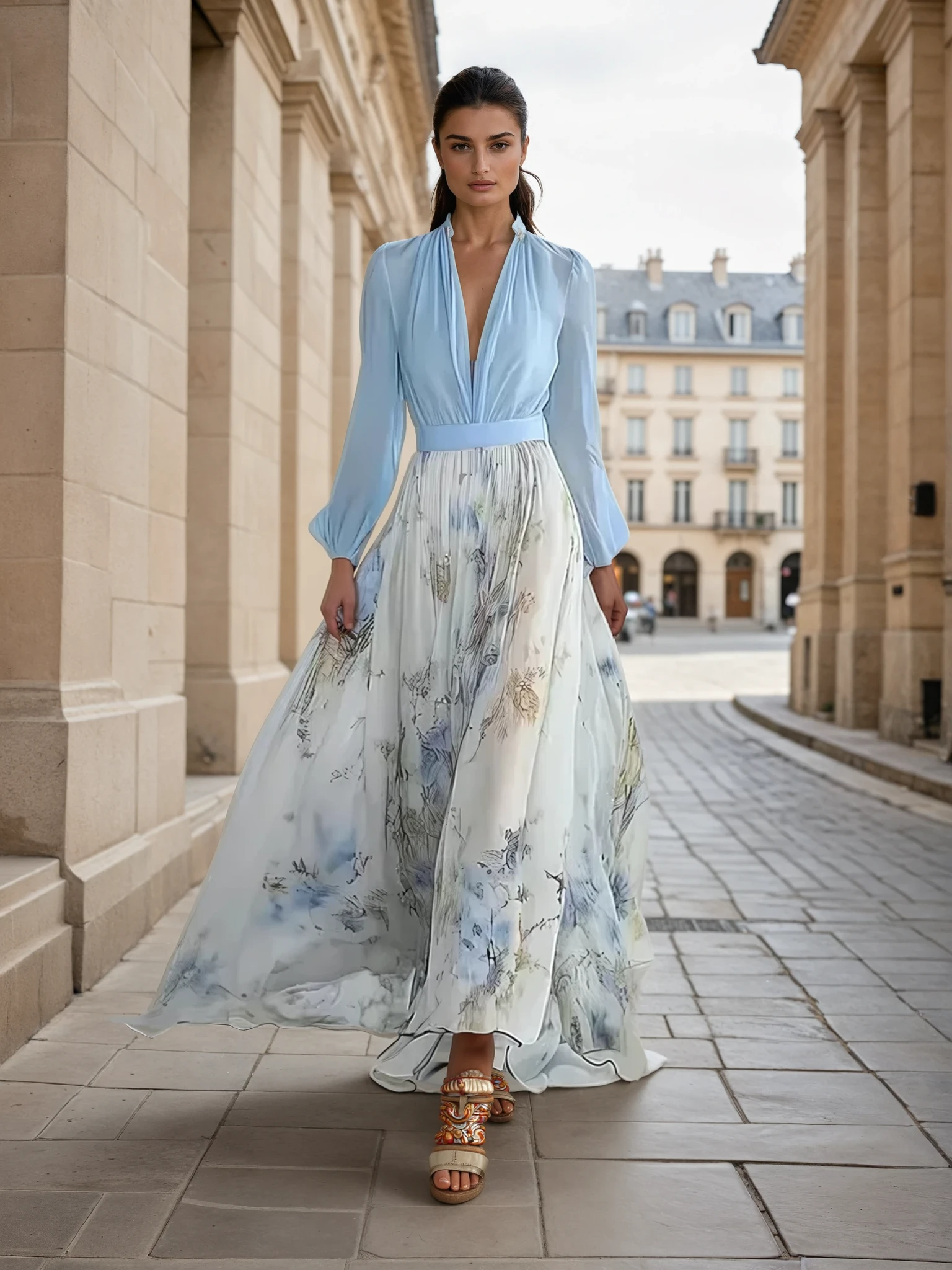 Modern Label | Elegant Floral Maxi Dress