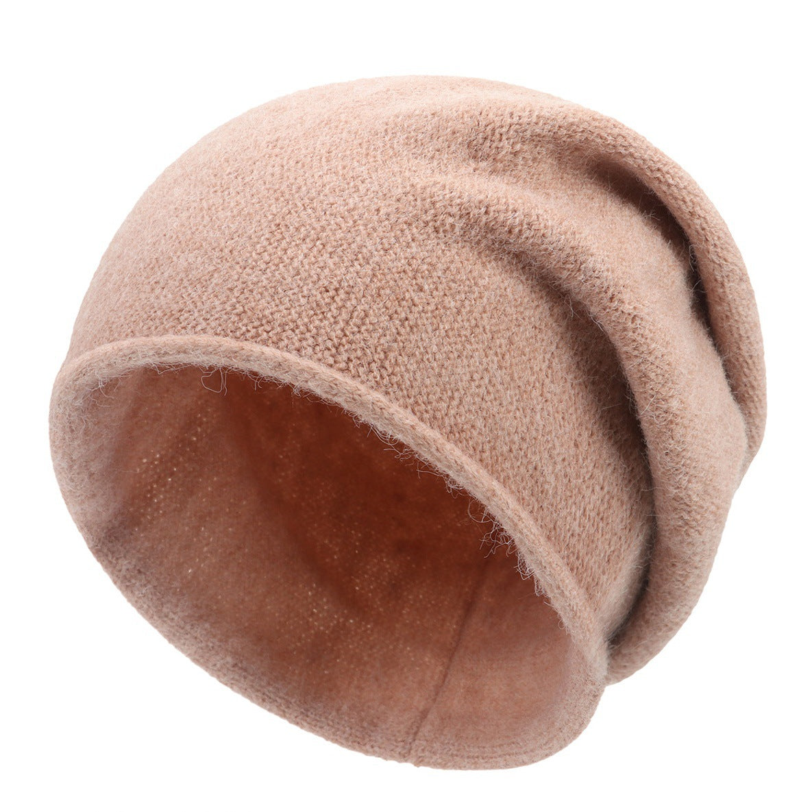 Slouchy Ribbed Knit Beanie