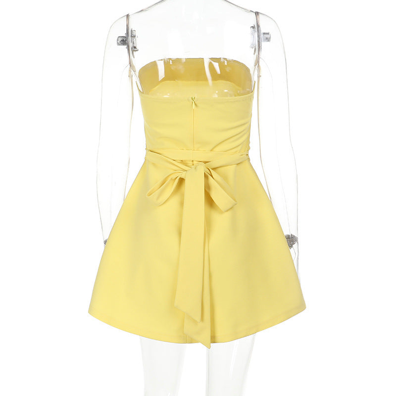 Tansy Mini Dress Yellow