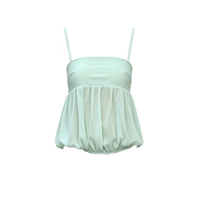 Sheer Mesh Crop Top