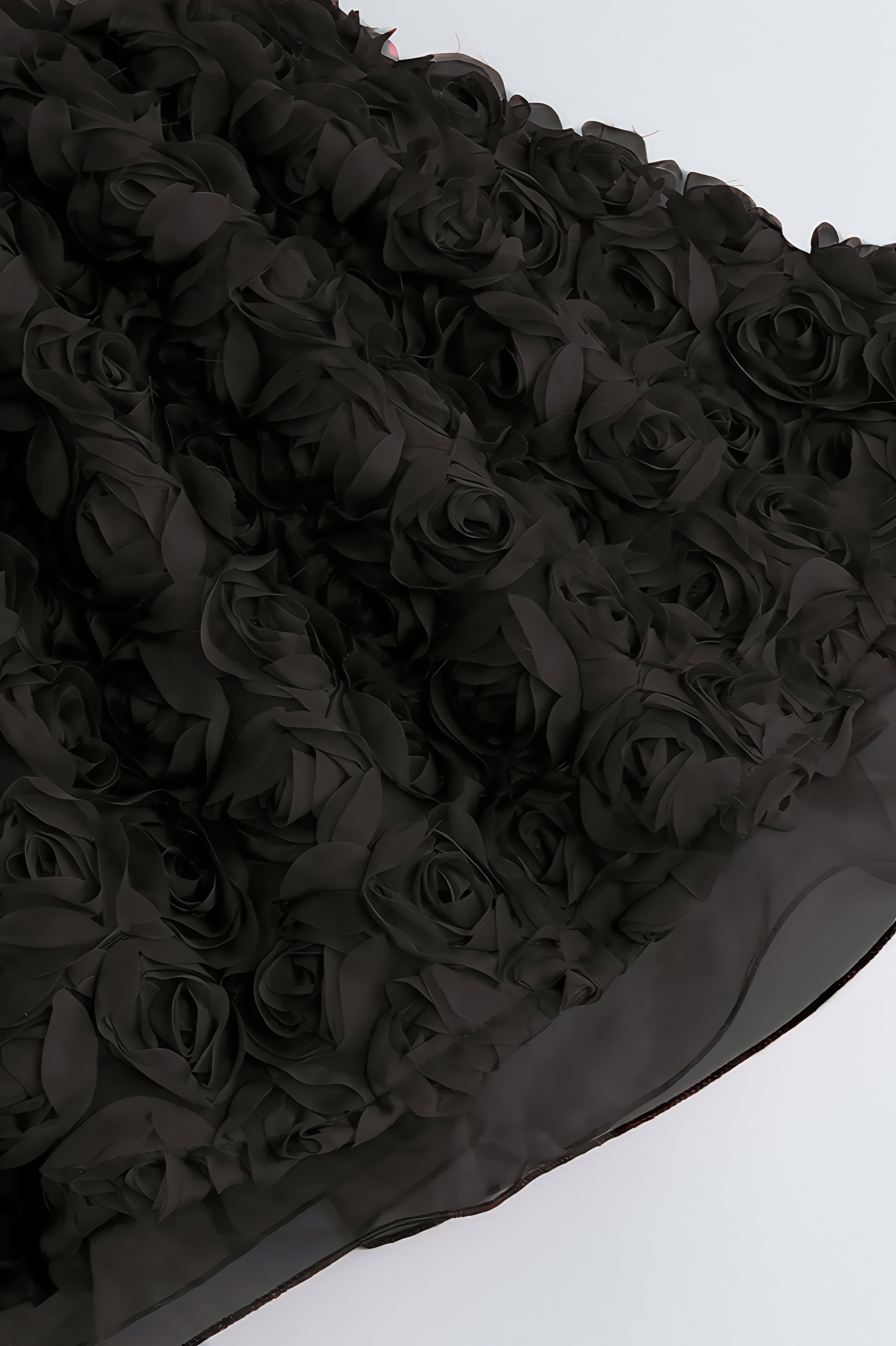 Ralpae 3D Floral Puff Mini Dress