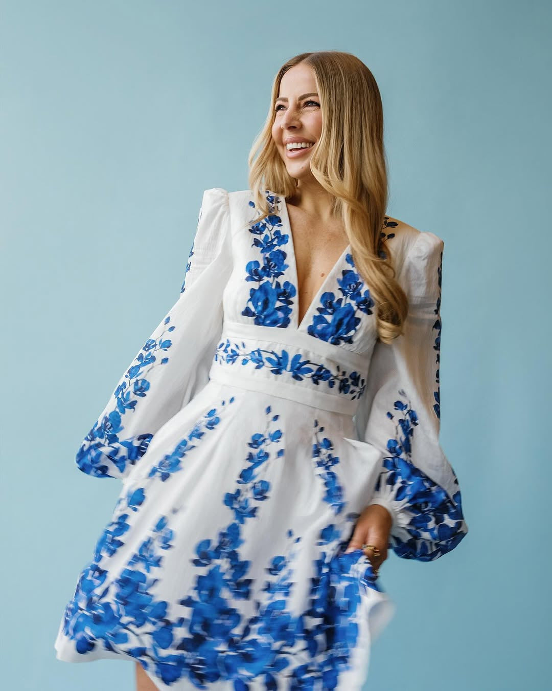 Monte Coast Swimsuit Short Skirt Set - Blue