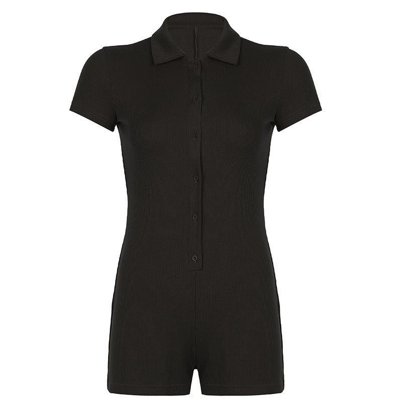 At Home Soft Ribbed Romper